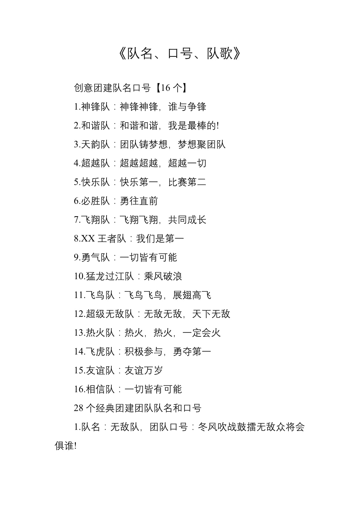 宣戰志氣:球隊全體精神體現團隊精神 宣戰志氣:球隊全體精神體現團隊精神